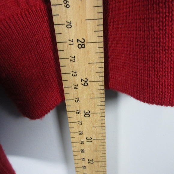 Brooks Brothers 1/4 Zip Pullover Sweater Men XL Red Extra Fine Merino Wool 446 - Picture 9 of 11